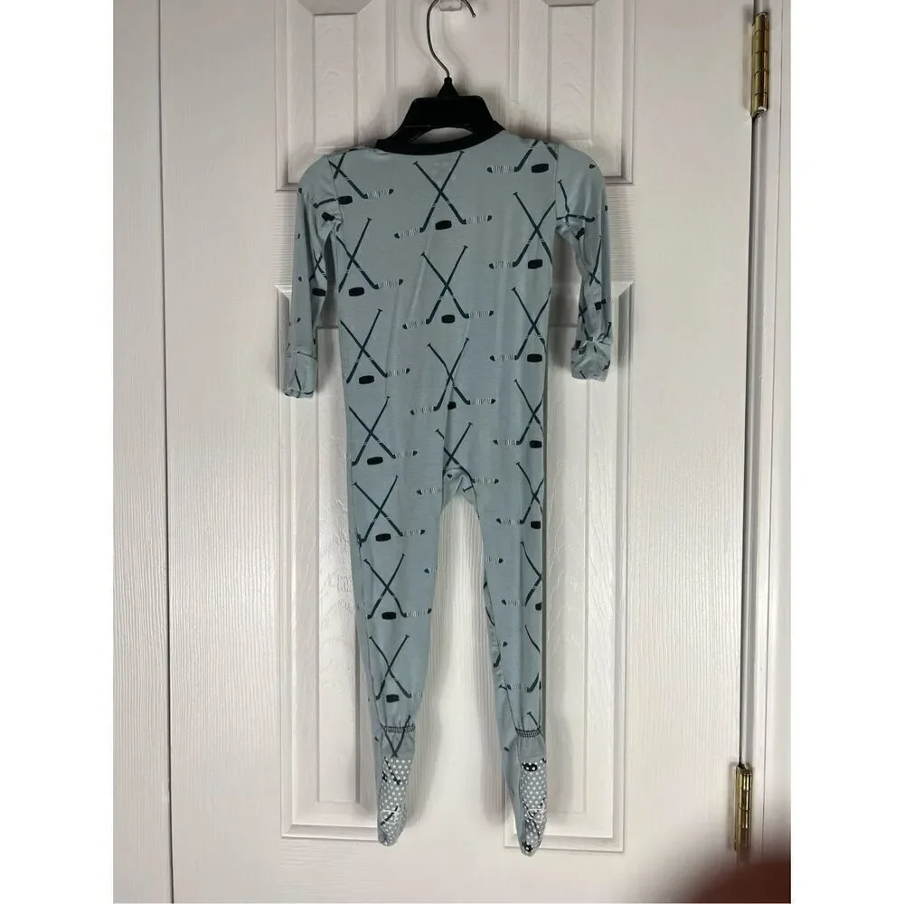 Kickee Pants Boys Hockey Sleeper Size 12/18m